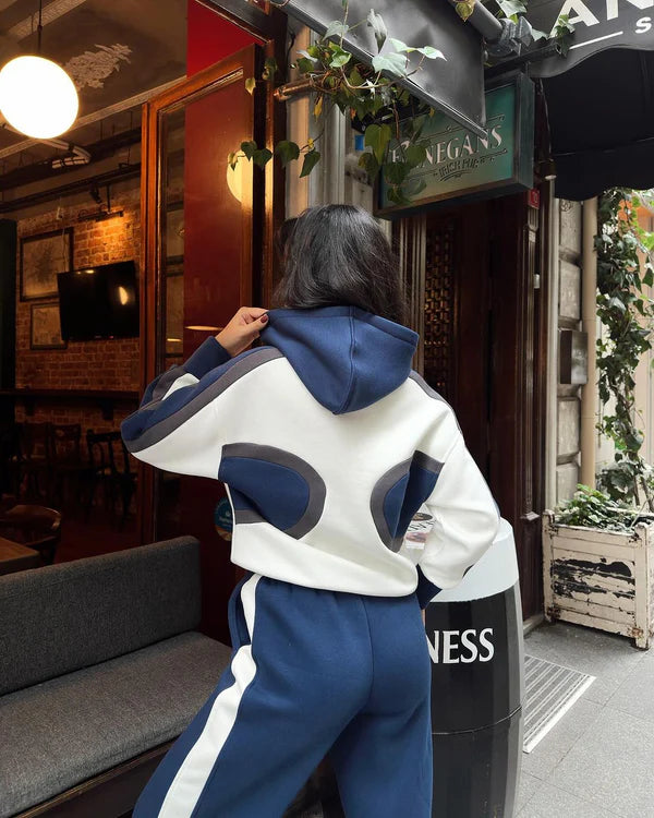 Women's cotton trousers (hoodie + pants)