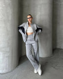Women's cotton trousers (hoodie + pants)