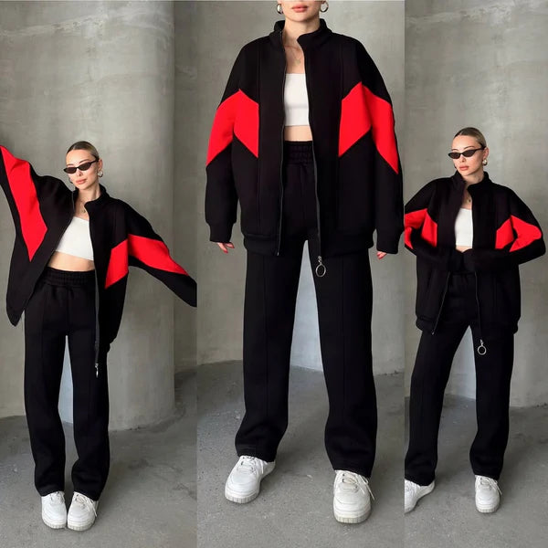 Women's cotton trousers (hoodie + pants)