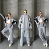 Women's cotton trousers (hoodie + pants)