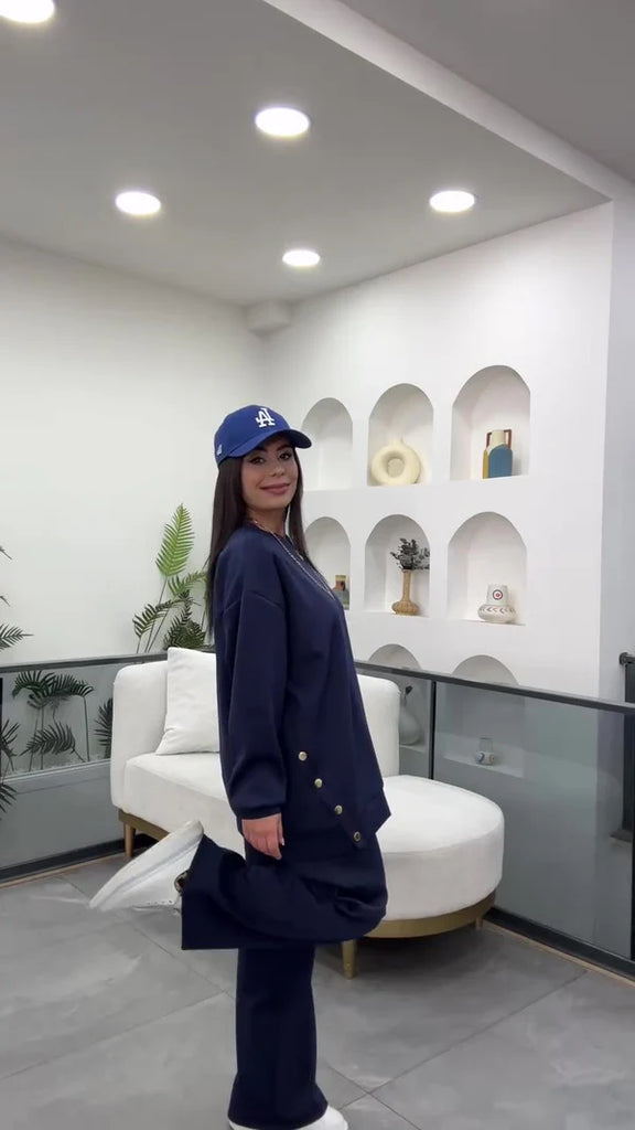 Women's cotton trousers (hoodie + pants)