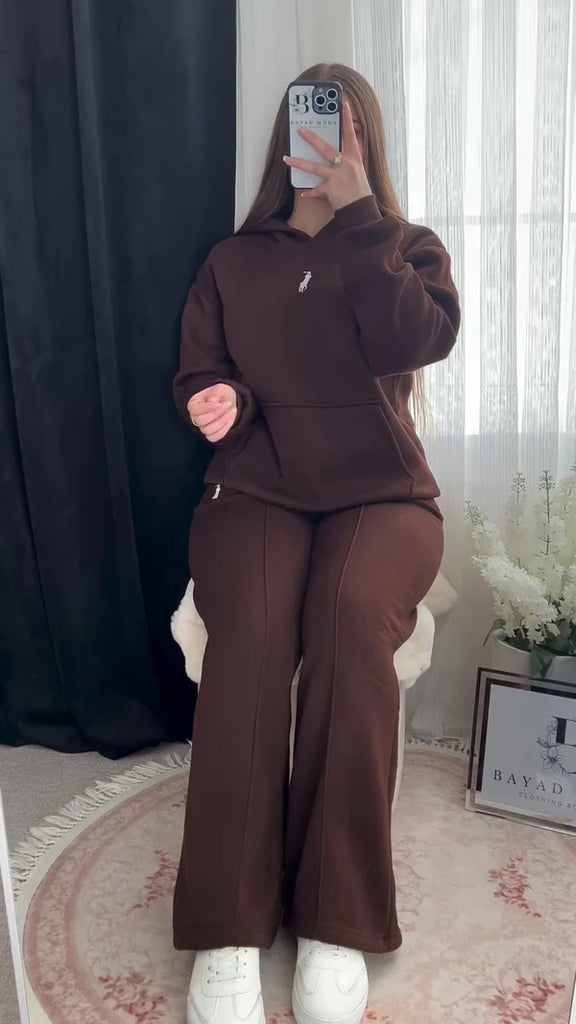 Women's cotton trousers (hoodie + pants)