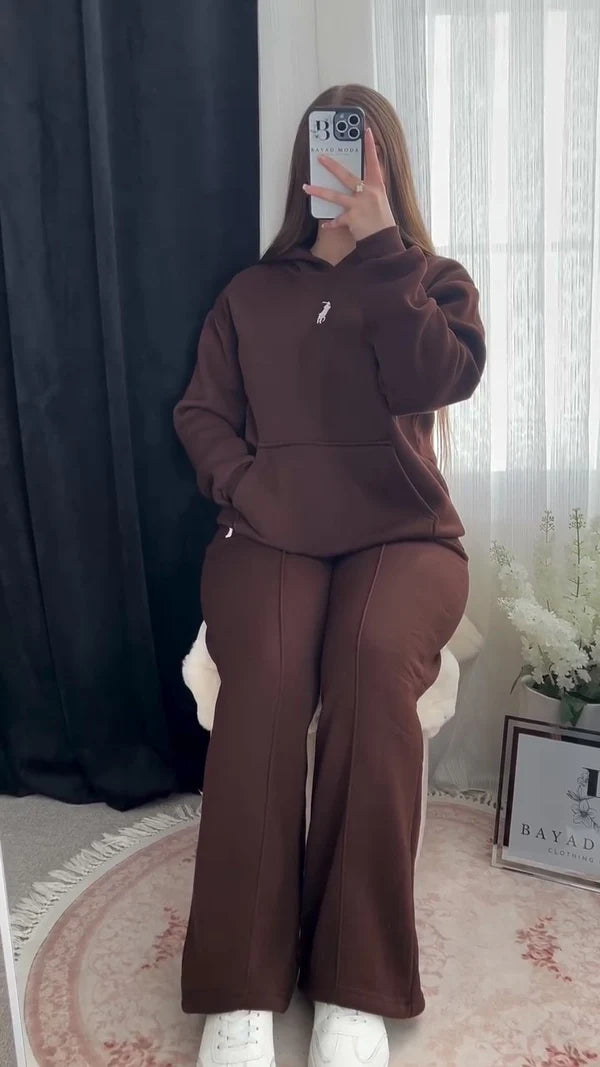 Women's cotton trousers (hoodie + pants)