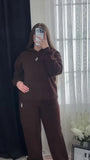 Women's cotton trousers (hoodie + pants)