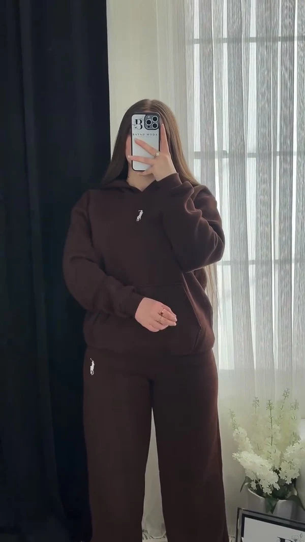 Women's cotton trousers (hoodie + pants)