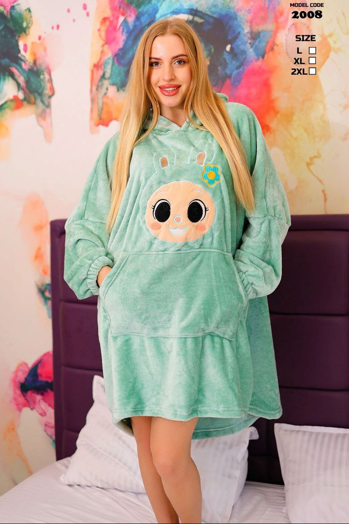 Soft velvet winter poncho