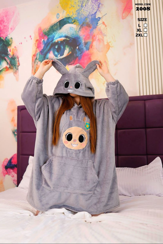 Soft velvet winter poncho