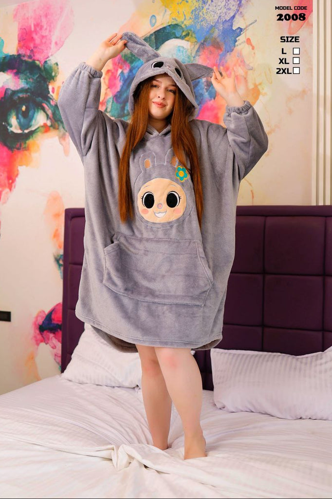 Soft velvet winter poncho