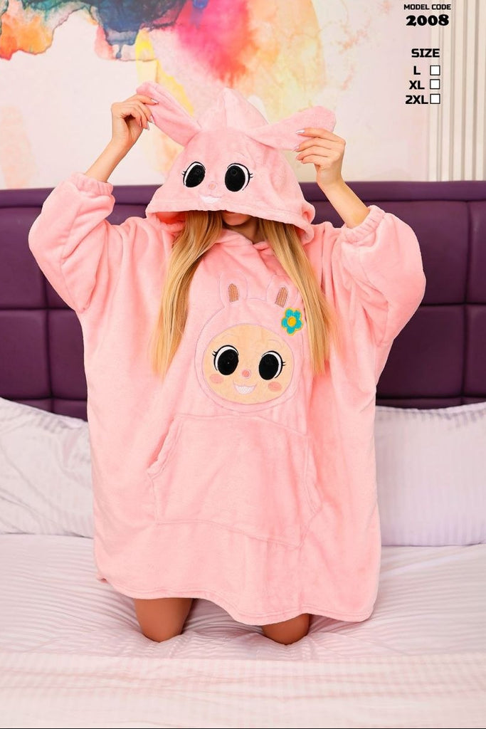 Soft velvet winter poncho