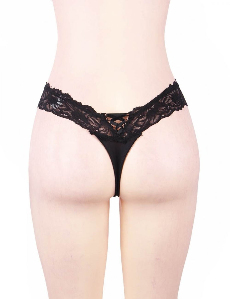 High Quality Burgundy Sexy Floral Lace Panty