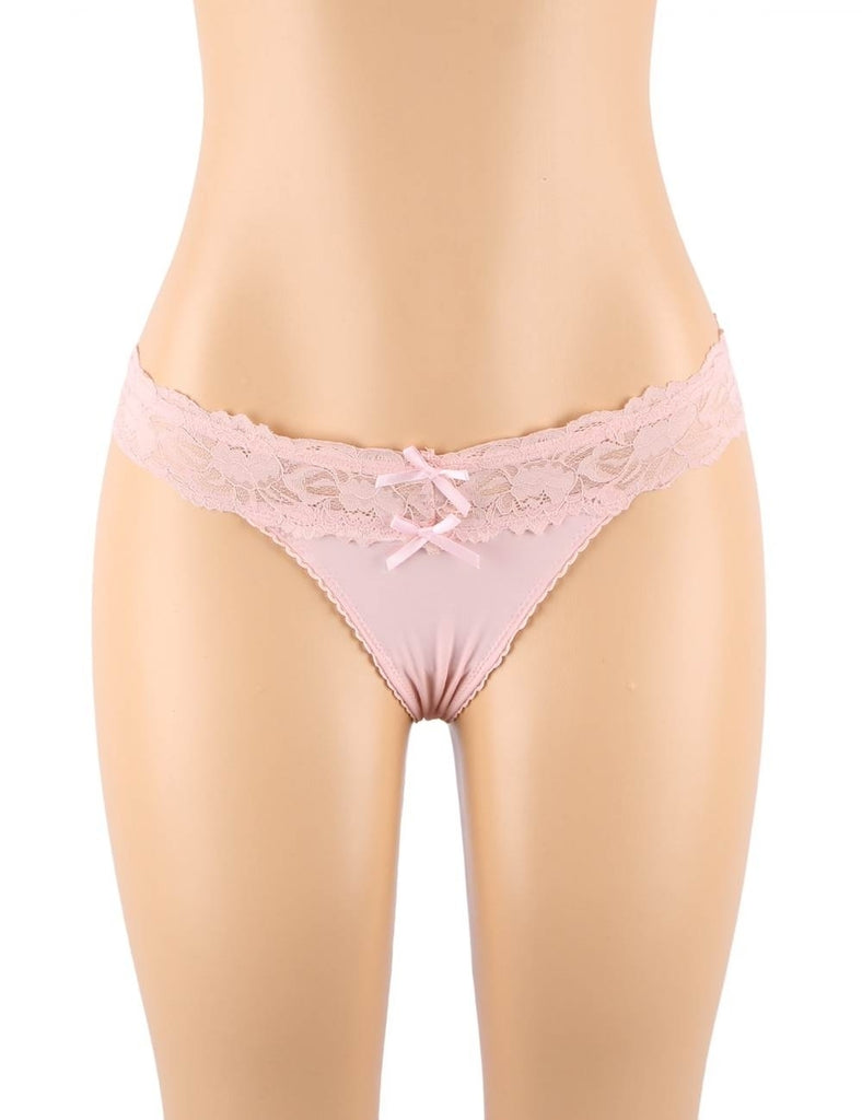 High Quality Burgundy Sexy Floral Lace Panty