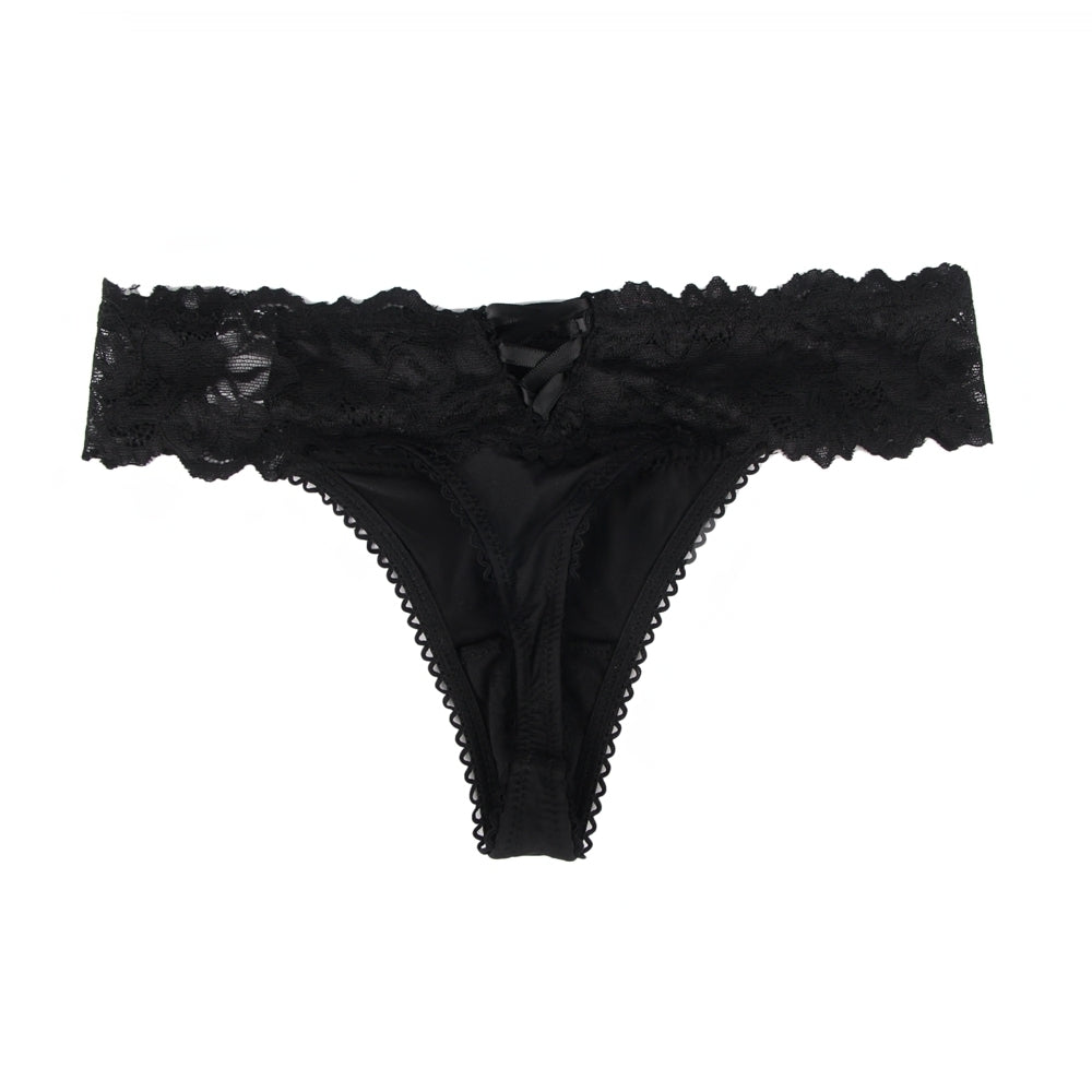 High Quality Burgundy Sexy Floral Lace Panty