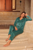 Women’s Ribbed Velvet Pajama Set