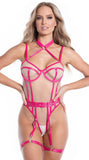 FARAWLAYA NEARLY NUDE TEDDY SET