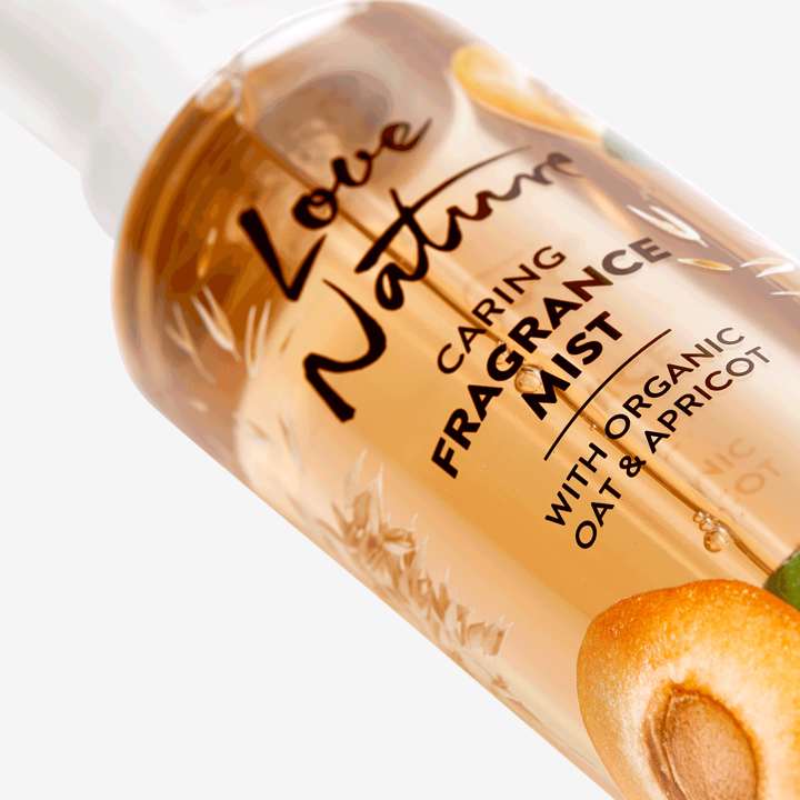 Love Nature mist spray with oatmeal and organic apricot extract