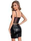Black 9 Pieces Plastic Bones sexy corset