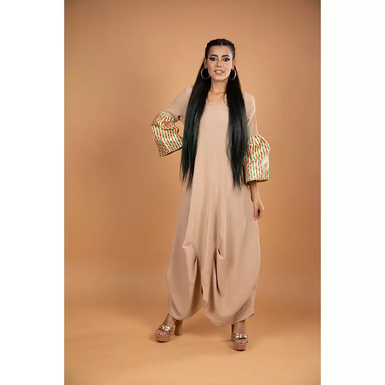 Golden Sleeves Dress