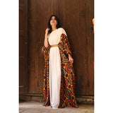 Islamic printed kaftan dress