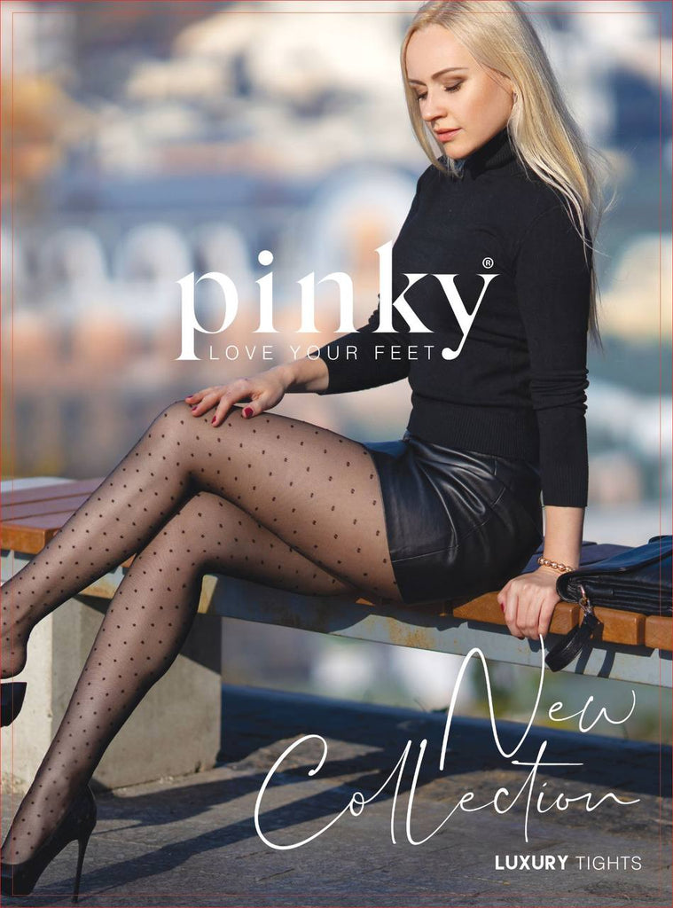 Black Spot Lace Sexy Stocking