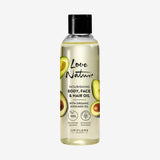 Nourishing oil for the face, body and hair with organic avocado oil