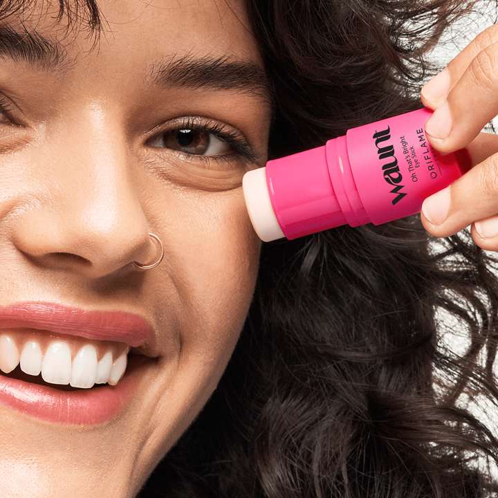 A whitening stick for the skin around the eyes and you