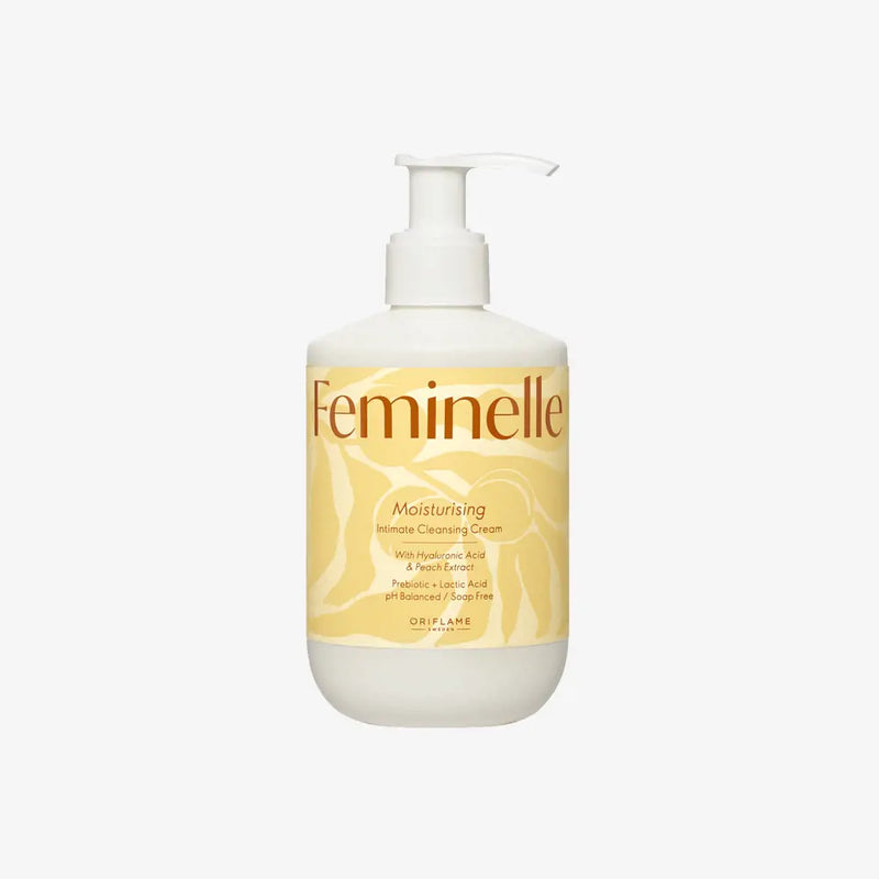 Feminelle Moisturizing Cleansing Cream for the Intimate Area with Hyaluronic Acid and Peach Extract