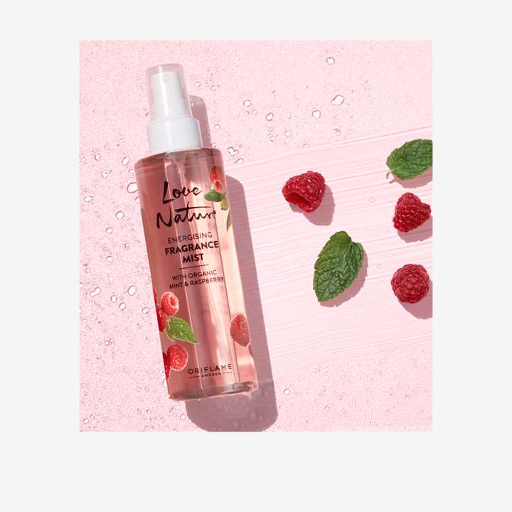 Love Nature mist spray with mint and organic red berries extract