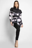 3PACK FULL BODY BURKINI ONE PIECE SWIMSUIT WITH BEACH SKIRT AND PANTS AND SWIM CAP
