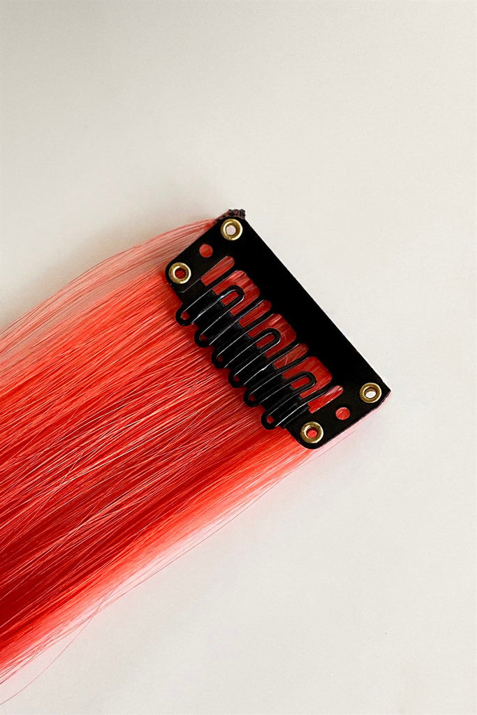 Side Snap Hairpiece / 3 Color Ombre / 50 Cm