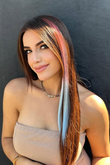 Side Snap Hairpiece / 3 Color Ombre / 50 Cm