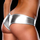 Sexy Rosy and Blue and Silver Metallic Shorts