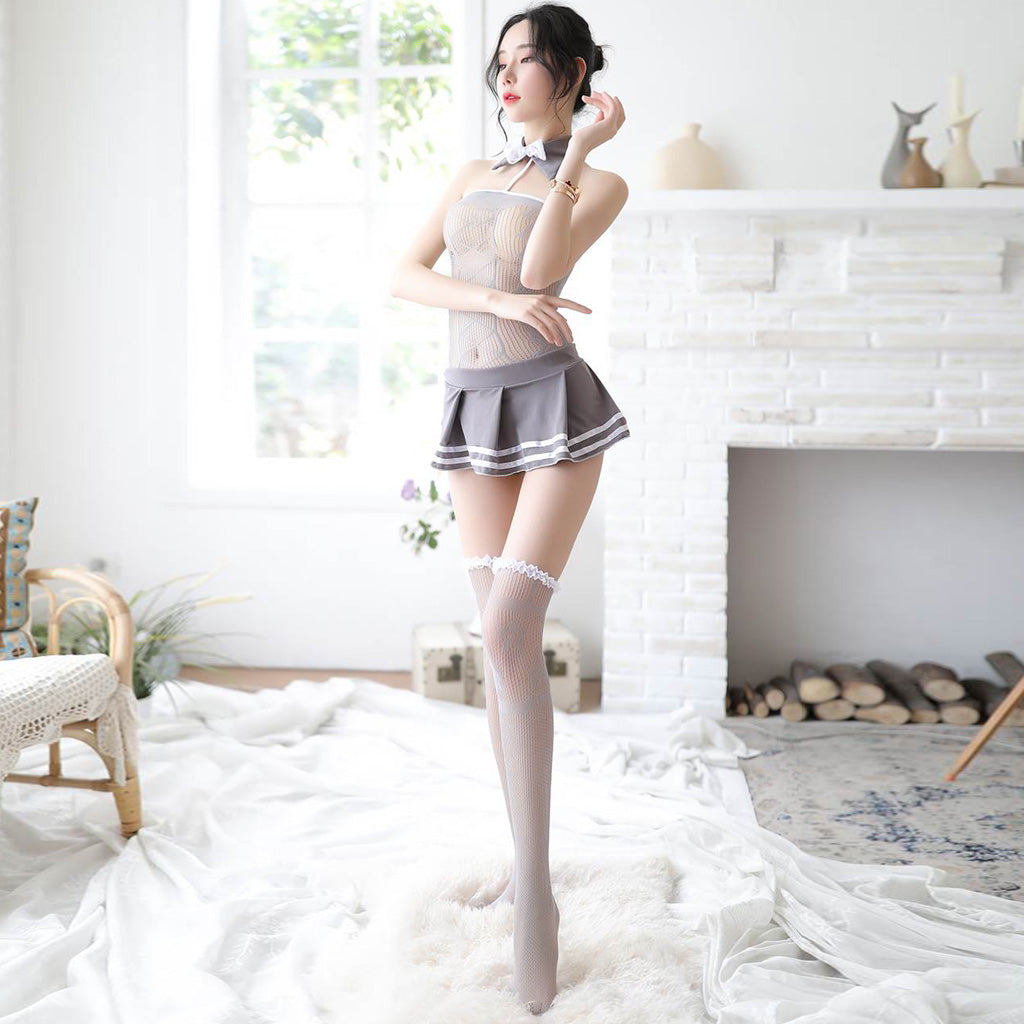 Uniform Temptation Sexy College Style Lingerie Suit