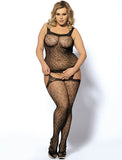 Factory price Leopard patterned garter fishnet bodystocking
