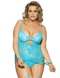 New Plus Size Egypt Lace Teddy With A Front Keyhole
