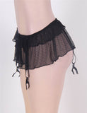 Mini Skirt with Garter Belt