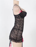 Lace Black Garter Slip Babydoll Lingerie Egypt