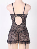 Lace Black Garter Slip Babydoll Lingerie Egypt