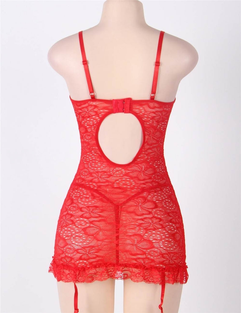 Lace Black Garter Slip Babydoll Lingerie Egypt