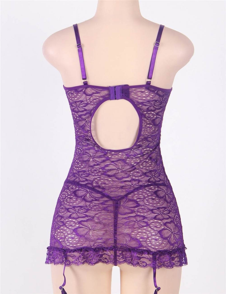 Lace Black Garter Slip Babydoll Lingerie Egypt