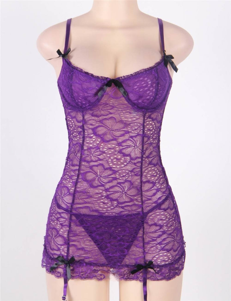 Lace Black Garter Slip Babydoll Lingerie Egypt