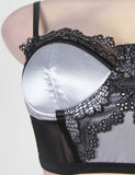 Sexy Delicate Mesh Microfiber Underwire Bra Set