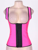4 Steel Bones Latex Corset Girdle Vest Waist Cincher Body Shaper
