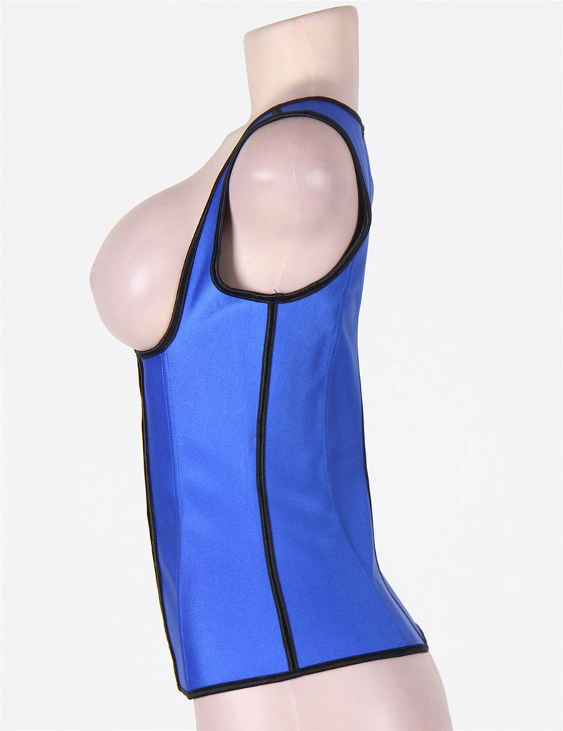 4 Steel Bones Latex Corset Girdle Vest Waist Cincher Body Shaper