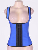 4 Steel Bones Latex Corset Girdle Vest Waist Cincher Body Shaper