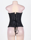 Online Sexy Silvery Floral Corset Top WITH FARAWLAYA