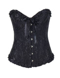 Online Sexy Silvery Floral Corset Top WITH FARAWLAYA