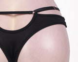 Plus Size Black & White Eyelash Lace Bra Set