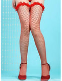 Fishnet Lace Up Stockings
