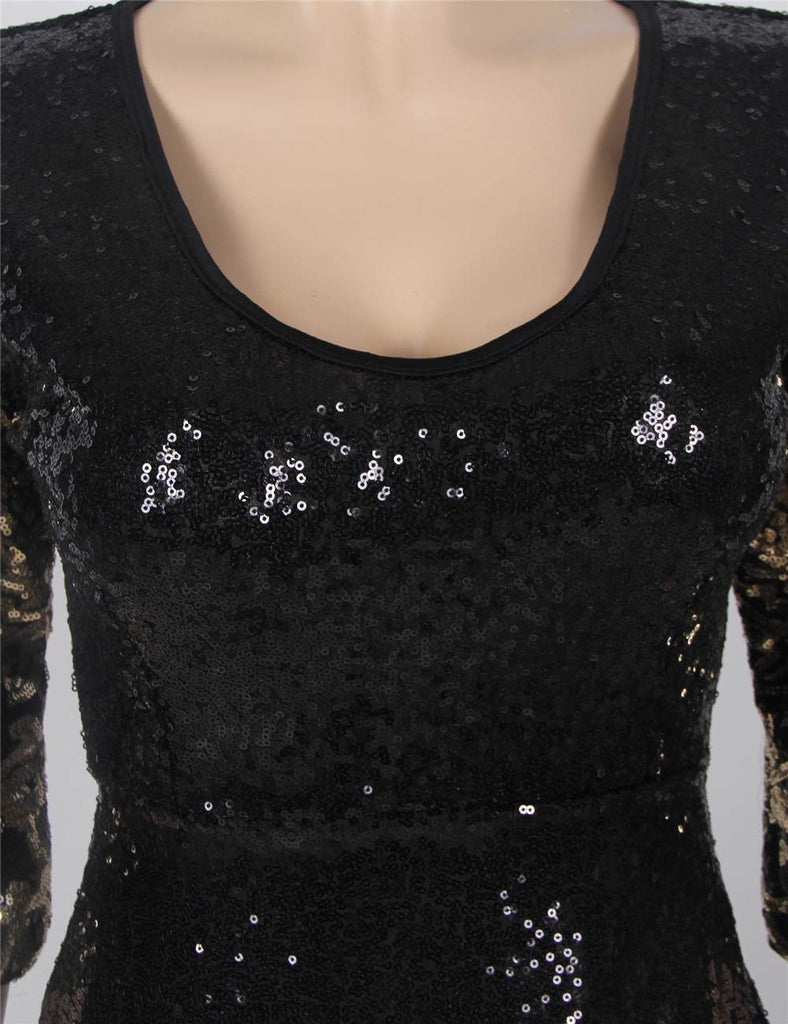 Online Sequins Gold & Silver Sexy Bodycon