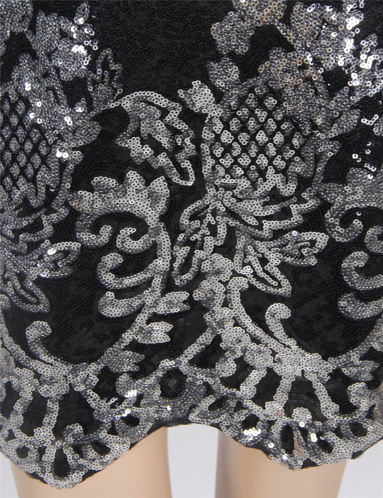 Online Sequins Gold & Silver Sexy Bodycon